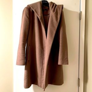 Cole Haan Oversized Hood Camel Wool Coat - Like new, size 6